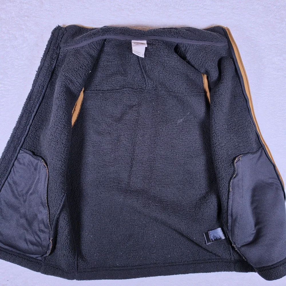 The North Face Campshire Sherpa Fleece Vest Mens M Black Full Zip Sleeveless